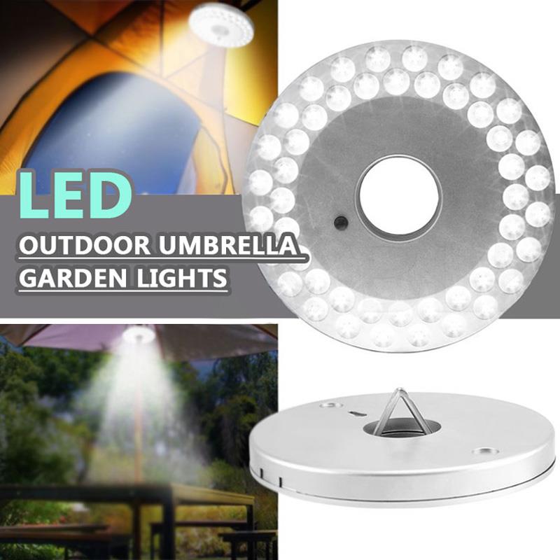48 LED hell Rasen hell Weiß Beleuchtung Lampe tragbar Laterne Pole hell dauerhaft Camping Garten Zelt Garten Regenschirm draussen