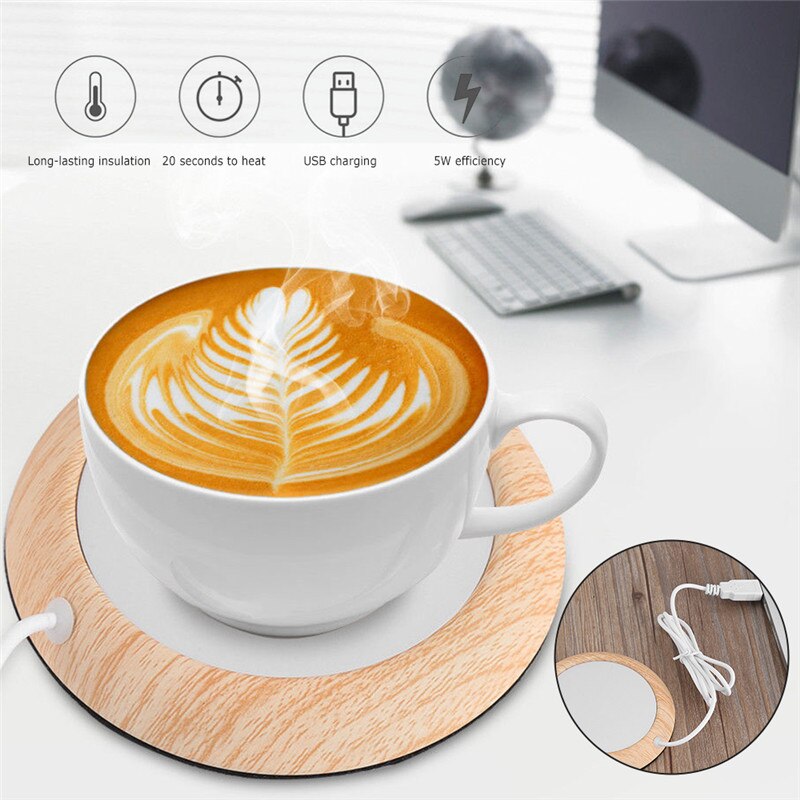 USB Tasse Wärmer Becher Heizung Getränke Becher matt Halten Getränke warm Heizung Tassen Wärmer Bahn