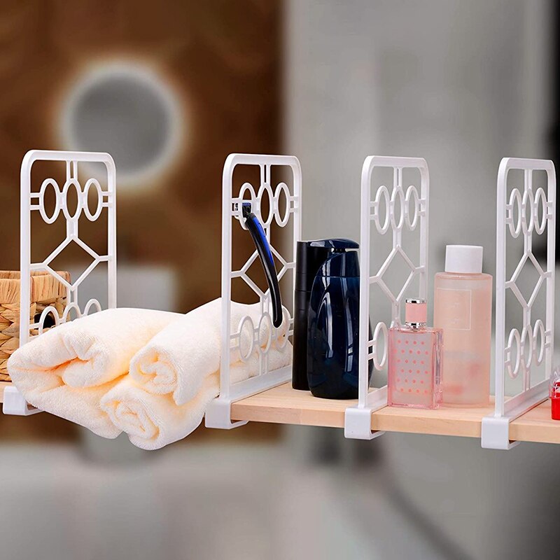 4 Pack Schrank Regal Teiler-Unzerbrechlich Kunststoff Veranstalter-Perfekte für Schränke, Küche Schränke, Gebäck, und verwöhnen