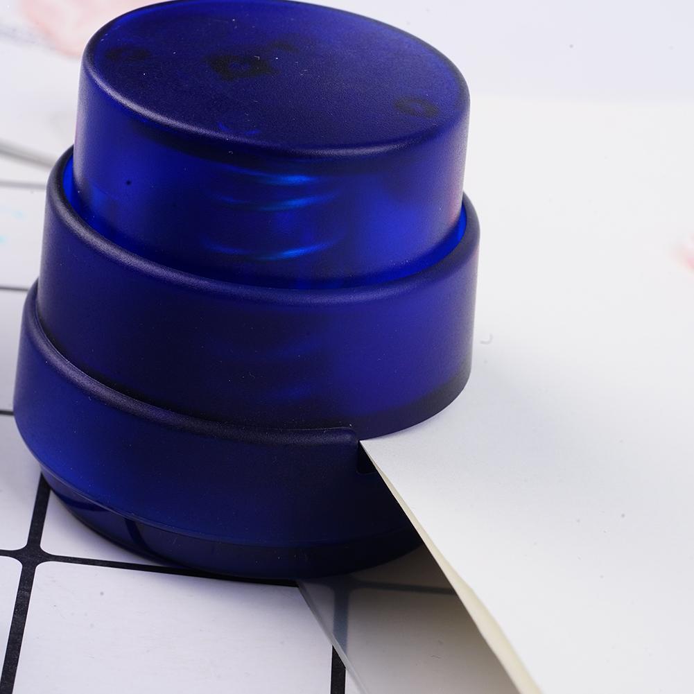 1PC Klammer Kostenlose Hefter Mini Stapleless Hefter Papier Paperclip Stanzen Schule Bindung Bindemittel Büro Schreibwaren Z0X4