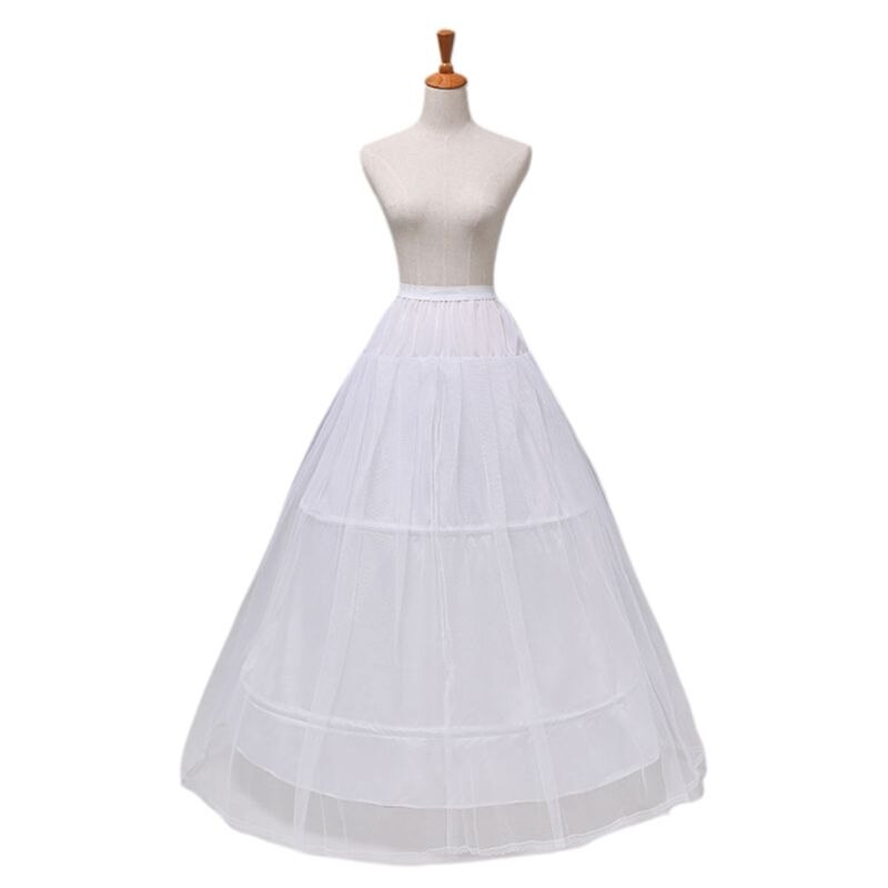 2 Reifen 1-schicht Garn Felsen Braut Braut Hochzeit Kleid Unterstützung Petticoat Frauen Kostüm Röcke Futter Liner