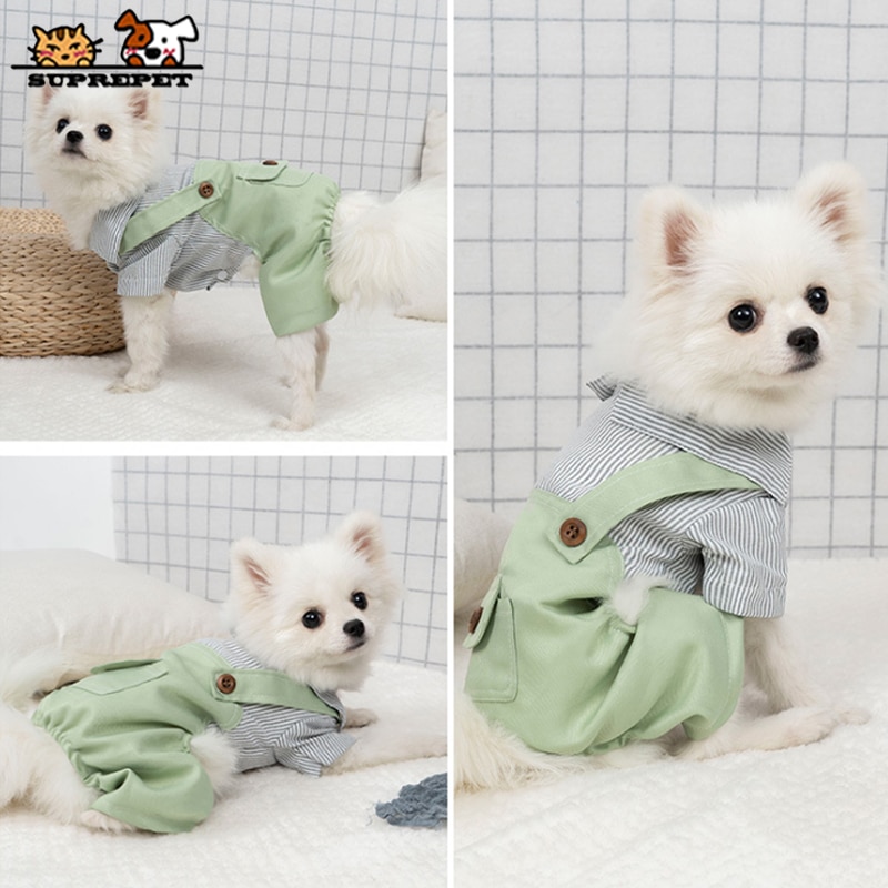 SUPREPET Frühling Hund Kleidung Kawaii Hund Kleidung für Kleine Hunde Niedlichen Welpen Hosen Hund Shirt für Pommerschen Chihuahua Haustier Gesamt