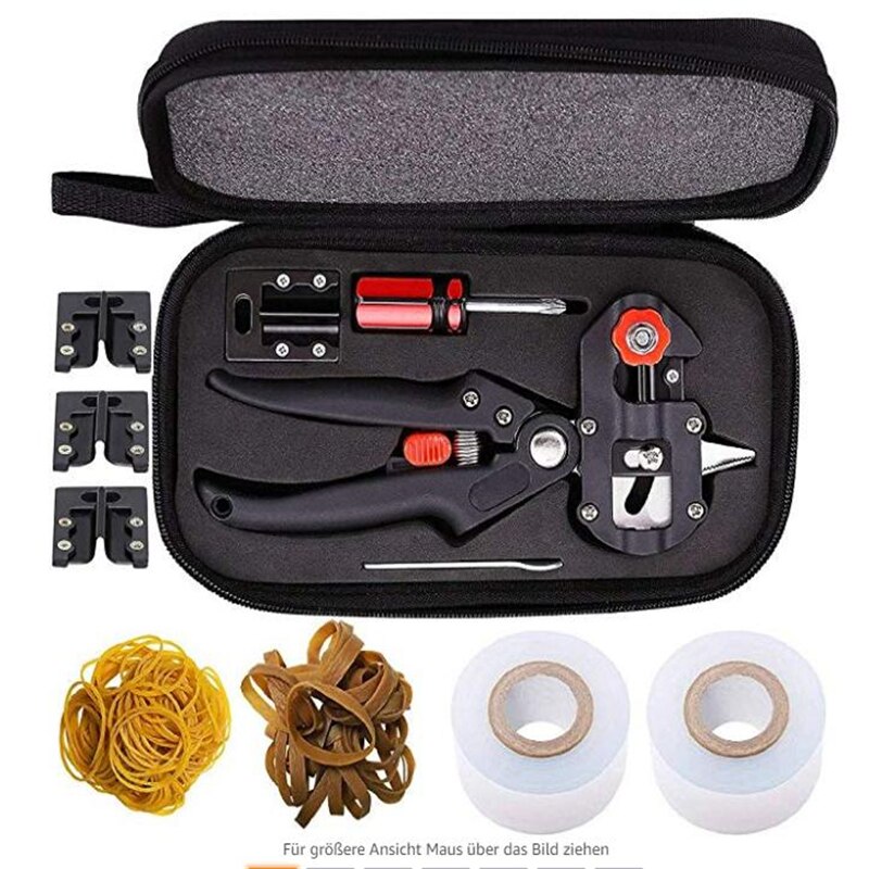 Garten Scheren Beschneiden Schneiden Boxen Pfropfen Scheren Obst Baum Beschneiden Schneiden Maschine + 2 Klinge Garten Werkzeuge Zweig Schere