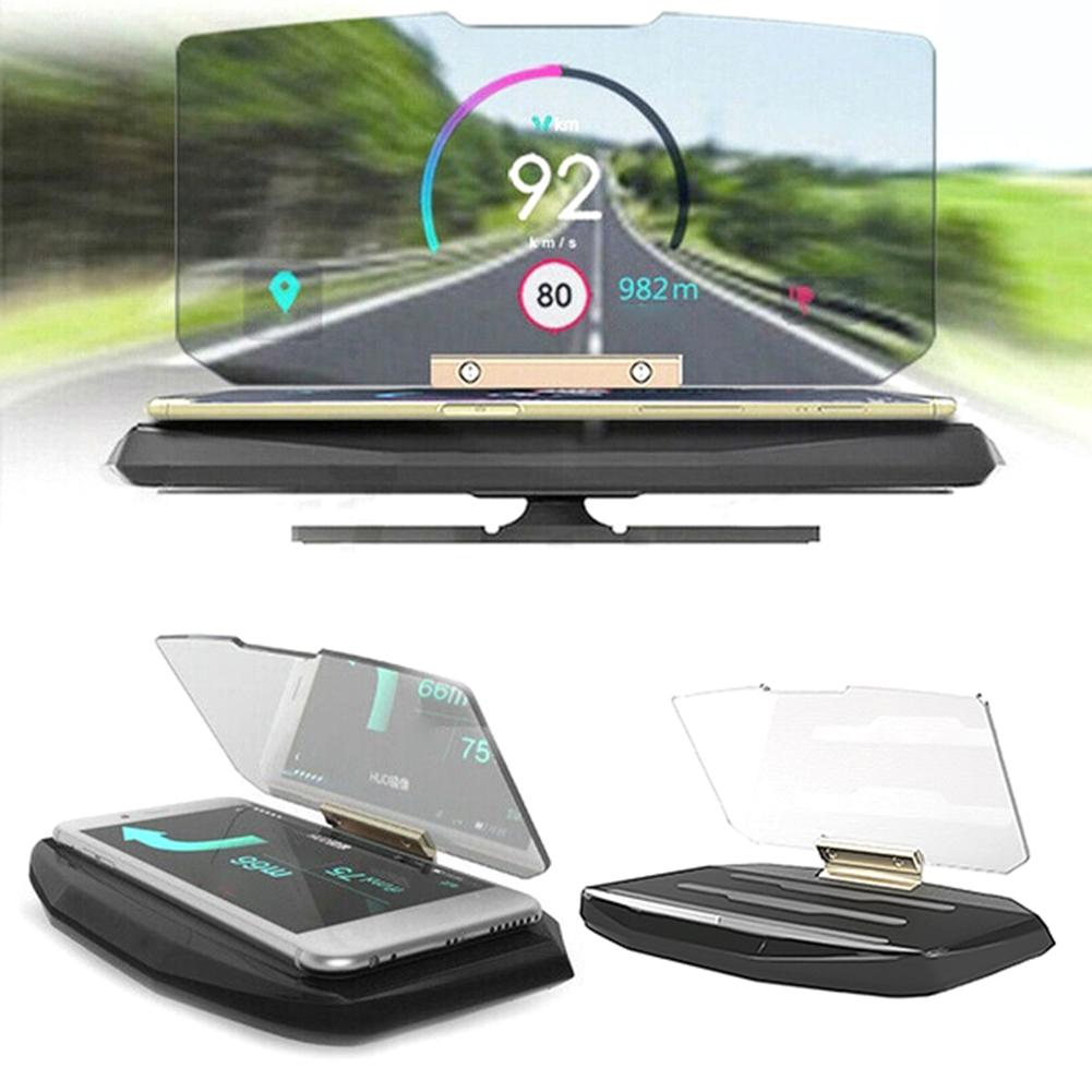 6,5 zoll Auto Auto Kopf hoch Anzeige HUD Telefon Halfter GPS Navigation Projektion Außen Automobil Zubehör на авто автотовары