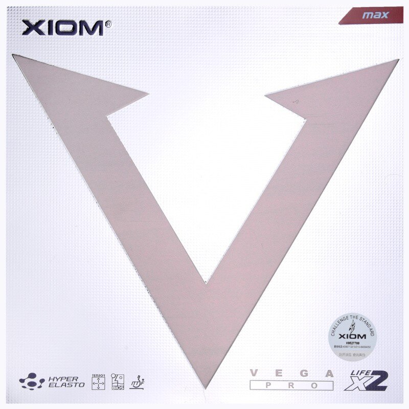 Original Xiom Vega Profi Neue Carbo-schwarz Schwamm Tischtennis Schläger Gummi Klingeln Pong Gummi