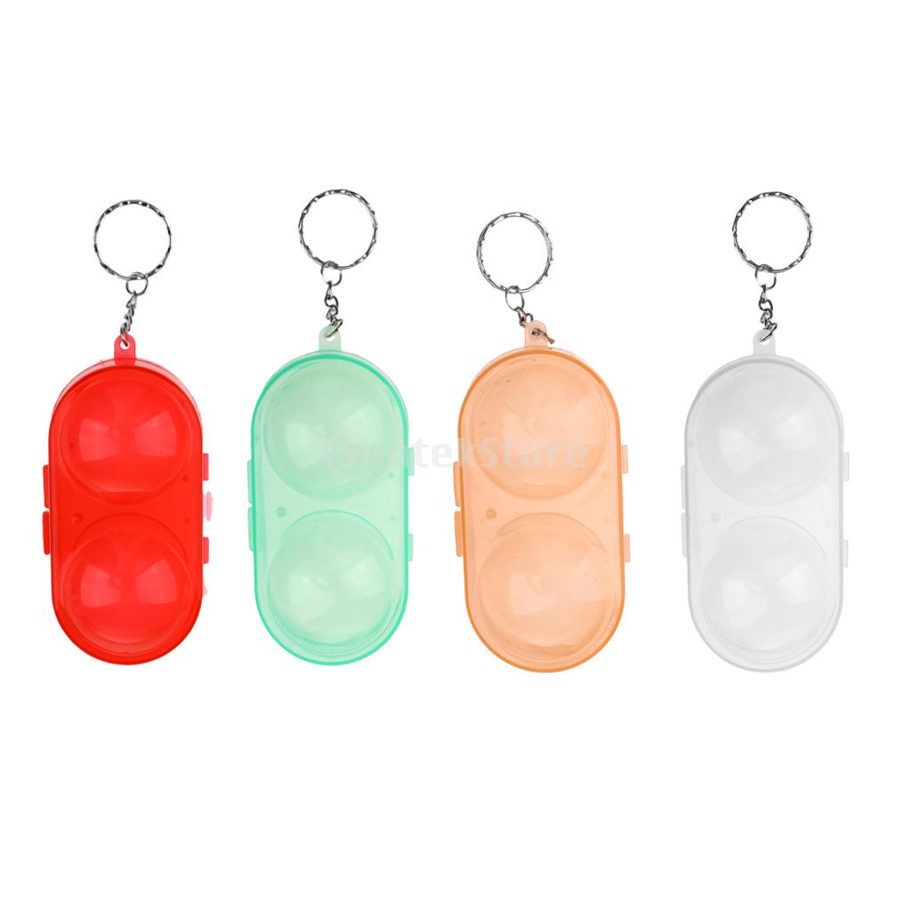 Tragbare Tischtennis Ball Container Kasten Hartplastik fallen Klingeln Pong Ball Lagerung Kasten mit Keychain Tisch Tennis Zubehör