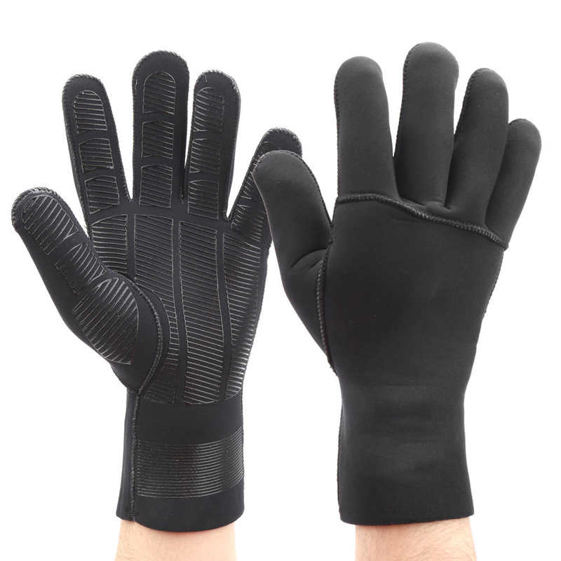 3MM Tauchen Handschuhe Neopren + Silikon Anti-Schleudern Hand Schutz Handschuhe Schnorcheln Anti-kratzen Halten Warme Handschuhe wasser Sport Ausrügestochen