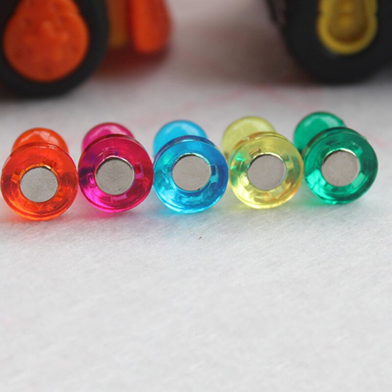 60Stck Kühlschrank Magneten drücken-Stifte Sortierte Farbe Stift für Hause Schule Büro Kühlschrank NOV99