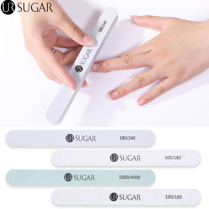 UR ZUCKER 4Stck Schleifen Nagel Puffer Bausatz Schleifen Polieren Polieren Gestaltung Bar Pedikübetreffend Nagel Kunst Werkzeug einstellen UV Gel