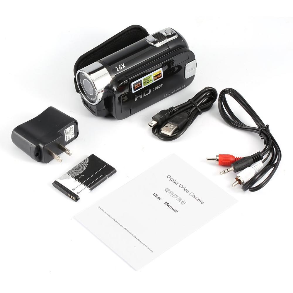 Mini Tragbare 2,7 Zoll Digital Video Kamera Camcorder TFT LCD Bildschirm voll HD 16x Zoomen DV Professionelle Kamera COMS Video Umkodierung