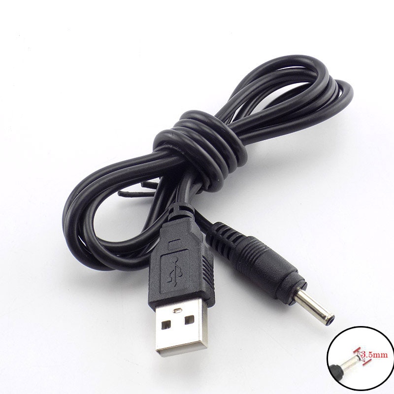 3,5mm Mirco USB Ladekabel Netzteil Adapter Ladegerät Taschenlampe für Scheinwerfer Taschenlampe licht 18650 Akku N11