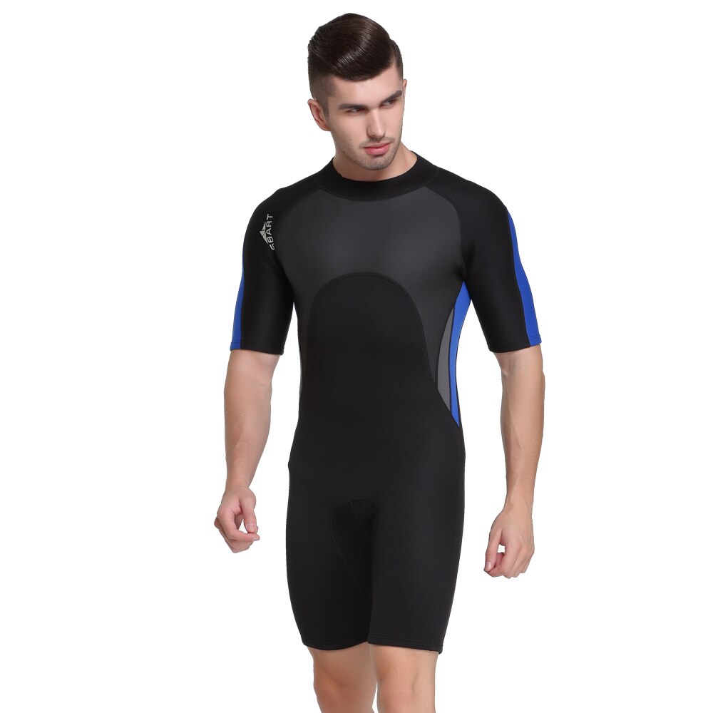 2mm Mens kurz Neoprenanzug einteiliges Verdicken Thermische Winter Schwimmen Ausschlag bewachen für Schnorcheln Surfen Tauchen Tauchen Tauchen S
