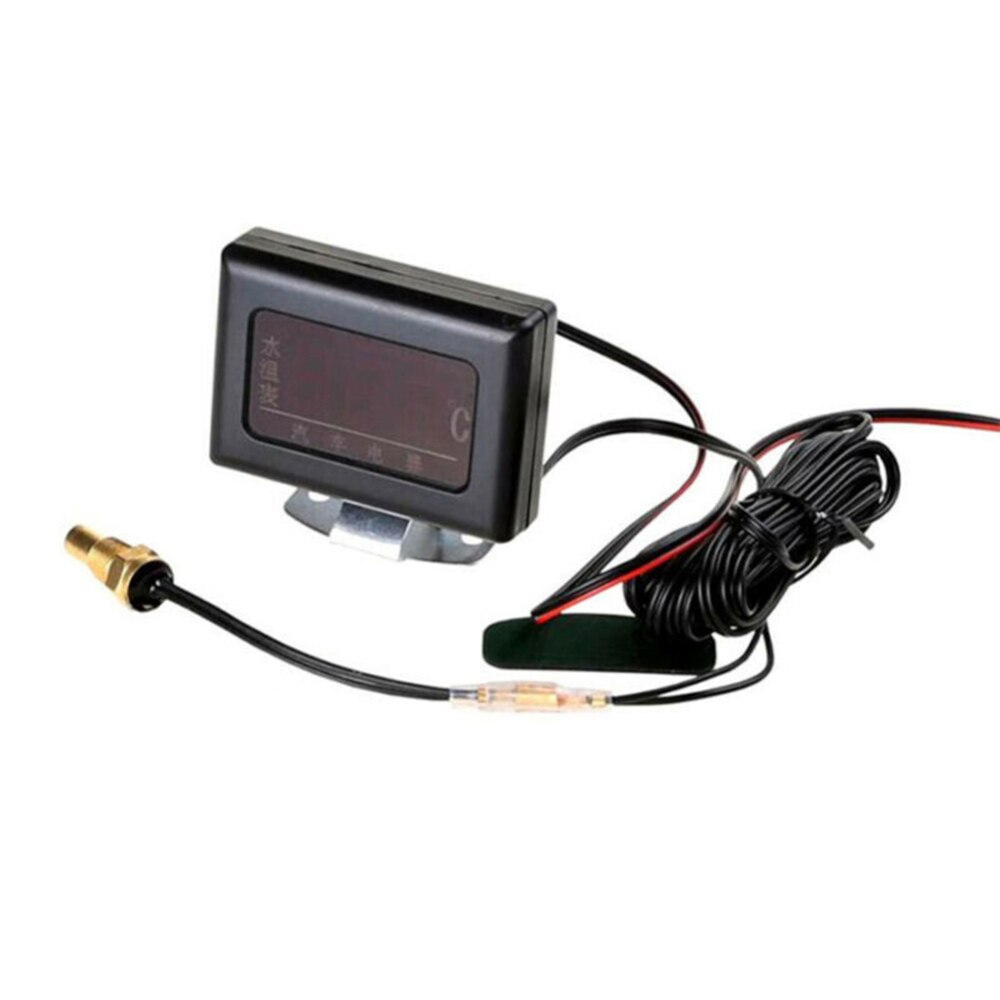 Universal- Auto 3 in 1 LCD 12/24V Lkw Auto Digitale Wasser Temperatur Messgerät Bausatz Temp Sensor Stecker für Universal- Auto