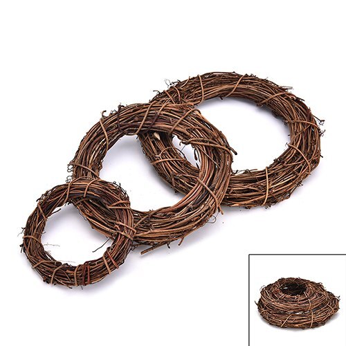 10cm/15cm/20cm Hochzeit Dekoration Weihnachten Rattan Kranz Girlande Tür Hängen Dekoration Neue Jahr