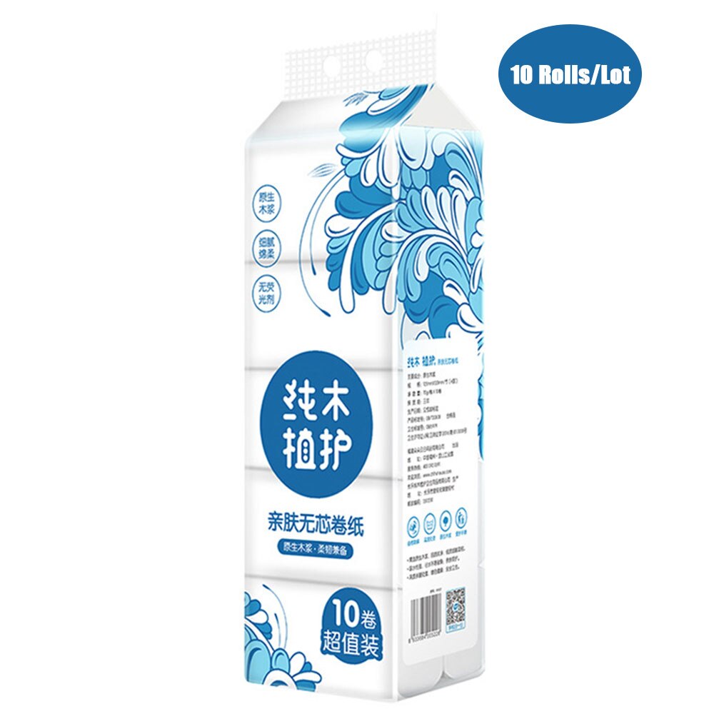 10 Rollen/viel Papier Holz Zellstoff 4 Schichten Weichen Haut-freundliche Heimat Schlecht Wc Rollen Papier Hause Schlecht wc Papier Rolle