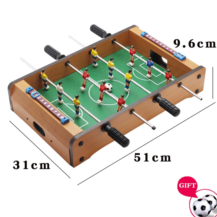 Mini Tabletop TischfußBall-Tragbare Tabelle FußBall FußBall Spiel einstellen w/2 Bälle &Ampere; Ergebnis Wächter für Erwachsene freundlicher настольный футбол