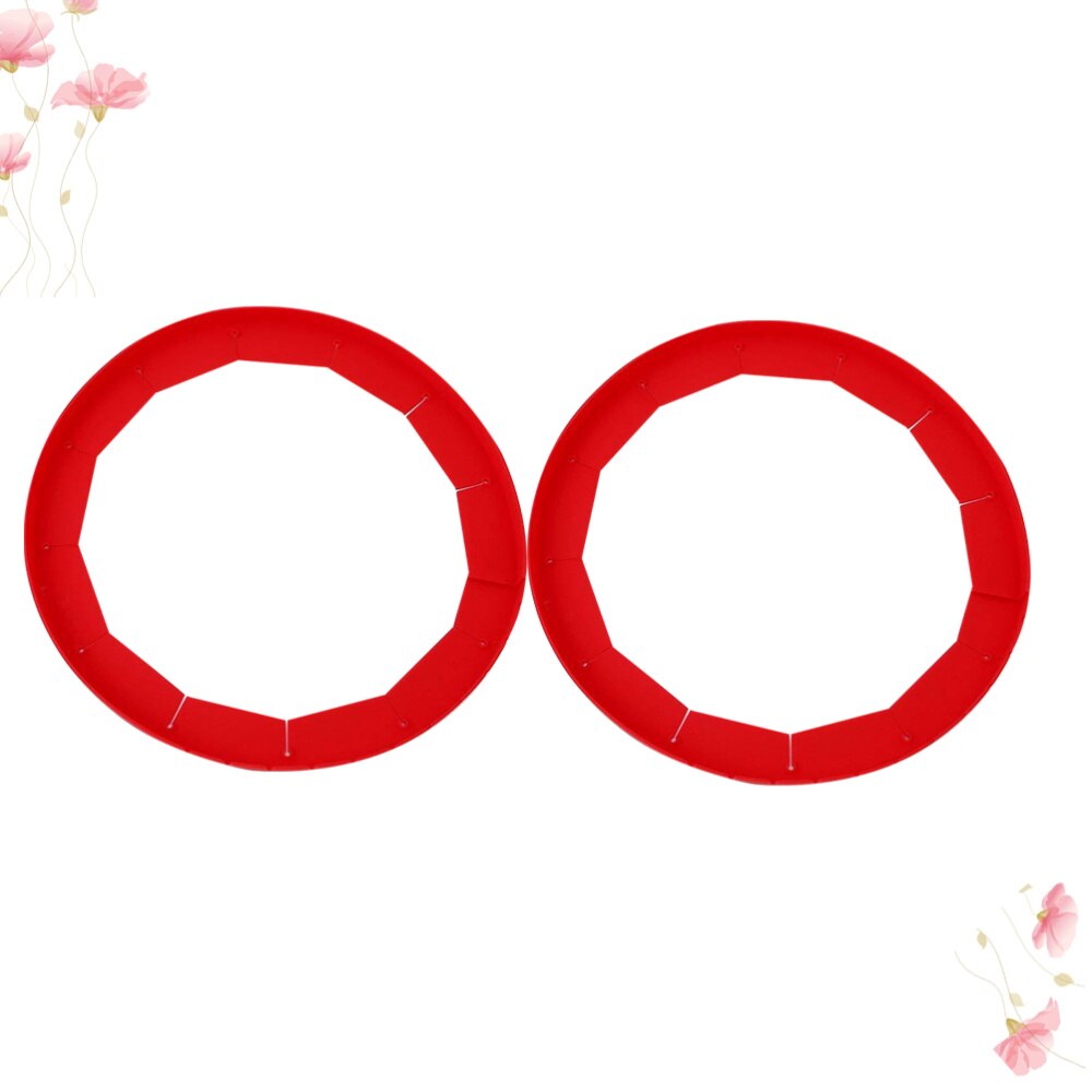 2 stücke Einstellbare Kuchen Kruste Schild Lebensmittel Sicher Silikon Kuchen Protektoren Gebäck Werkzeuge für Backen Party Kuchen Torte (verrotten)