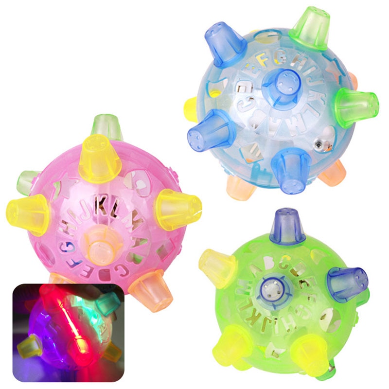 1 stück Blinkende Hund Ball Für Spiele freundlicher Ball LED Haustiere Spielzeug Springen Joggle Verrückte FußBall freundlicher Lustige Farbige spielzeug