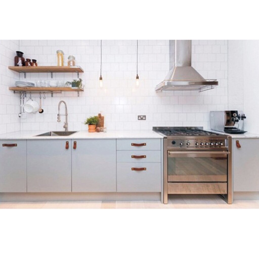 Tür Griffe Minimalistischen Leder Schrank Schrank Knöpfe und Griffe Küche Schrank Schublade Ziehen Griff