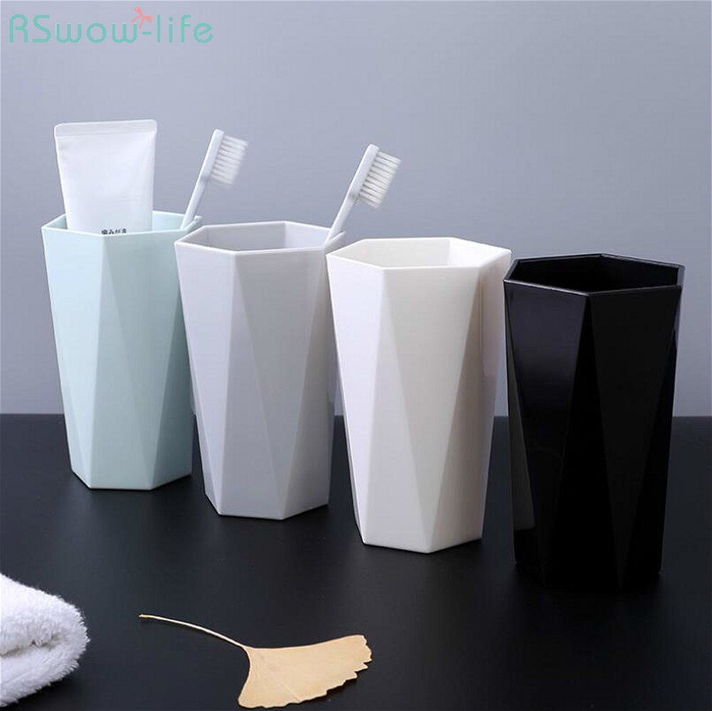 2 Stck Haushalt Waschen Tasse Paar Zahnbürste Tasse Kunststoff Kreative Einfache Mund Tasse Kunststoff Wasser Tasse Für Schlecht Lieferungen