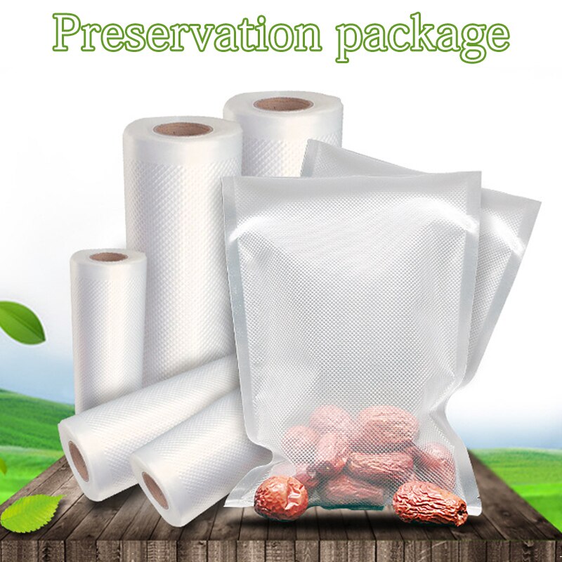 Vakuum Beutel Für Lebensmittel Vakuum Versiegelung Lebensmittel Frische Lange Halten 12/15/17/20/25/28/30/32cm * 500cm Rollen Taschen Für Vakuum Packer