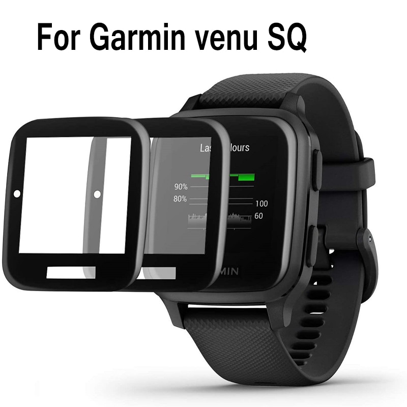 3D Gebogene Super Klar Vollständige Abdeckung Bildschirm Schutz Für Garmin venu SQ Smartwatch Pmma Schutz Film Abdeckung Für Garmin venu SQ