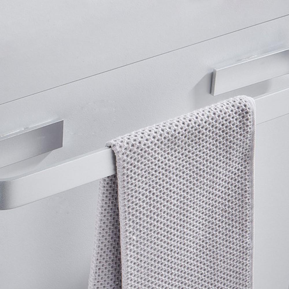 Handtuch Schiene Gestell Handtuch Halfter Schlecht Handtücher Gestell KleiderbüGel Schwarz Silber 304 Edelstahl Zauberstab Hängen Handtuch Bar Lagerung Regal
