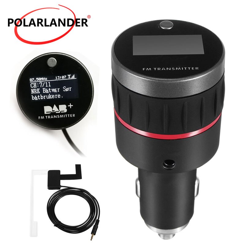 Mit 5 v 2.4A EINE USB Teil Mit Konverter Stecker-und-abspielen Knopf Auto tupfen-Radio Zigarette Leichter Tuner Empfänger FM Sender