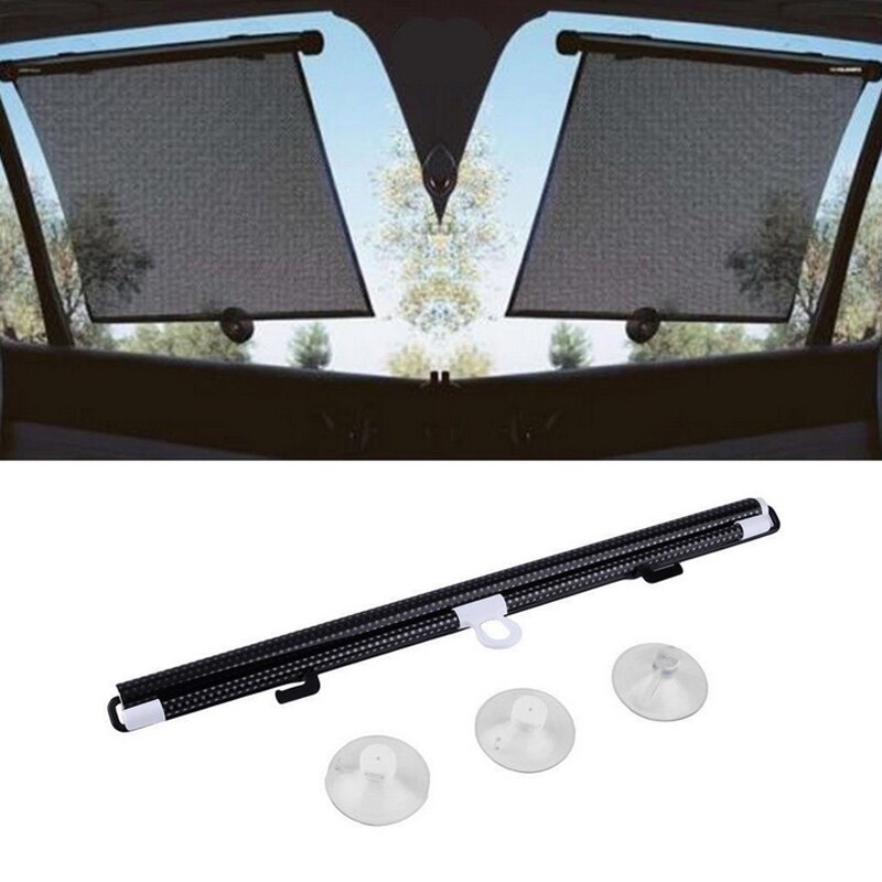 Schwarz Auto Zubehör Versenkbare Seite Fenster Auto sonnenschutz Vorhang Automatische Sonnencreme Rollos Fenster Film