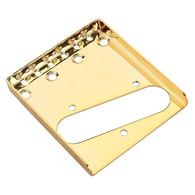 oben Lader Gitarre Brücke Platte für Fender Telecaster Elektrische Gitarre aufsammeln Ersatz Teile Zubehör (Gold) 85,5mm