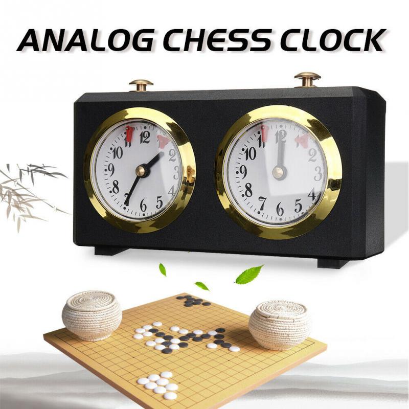 Professionelle Mechanische Analog Schach Uhr Spiel Timer Internationalen Dame Schach Brettspiel Zubehör Windup Schach Uhr Timer