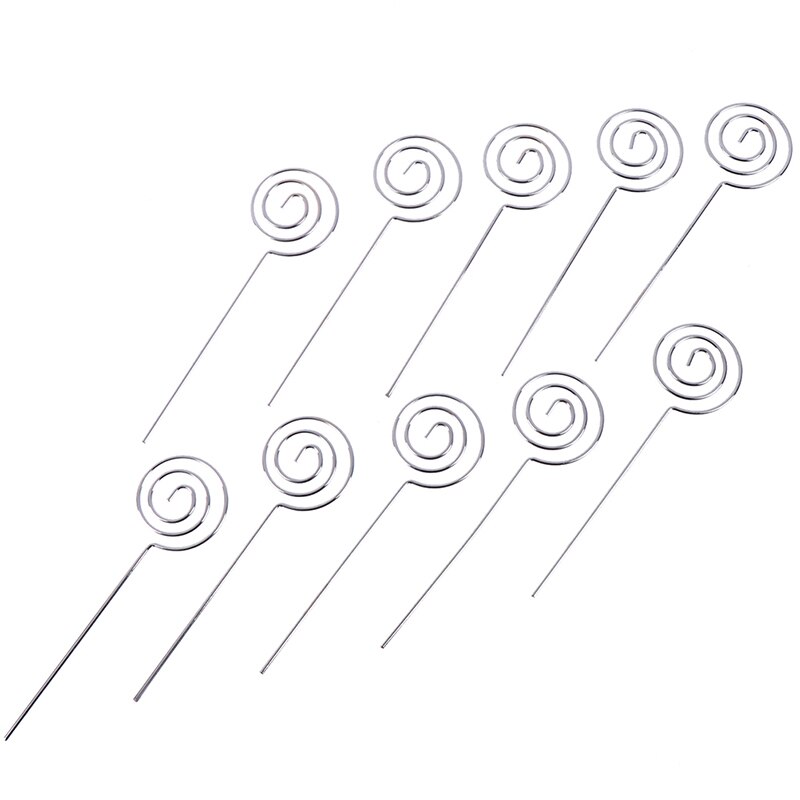 10 stücke Metall Verdrahtete Visitenkarte Halfter Memo Foto Bild Papier Hinweis Clip Halterung Diy Handwerk Heimat-Sekretariat Liefert