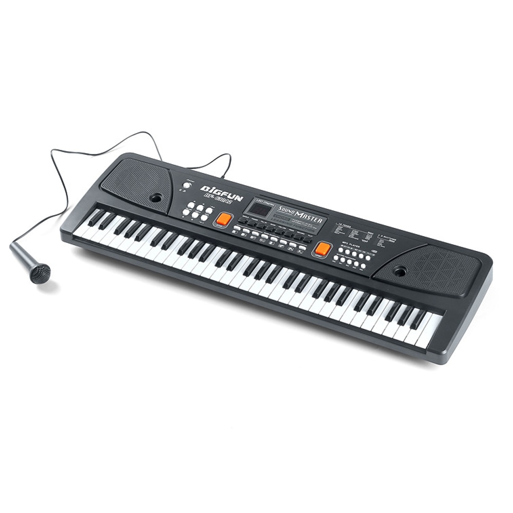 61 tasten Digitale Musik Elektronische Tastatur Multifunktionale Elektrische Klavier für Klavier Schüler mit Mikrofon Musik Instrument