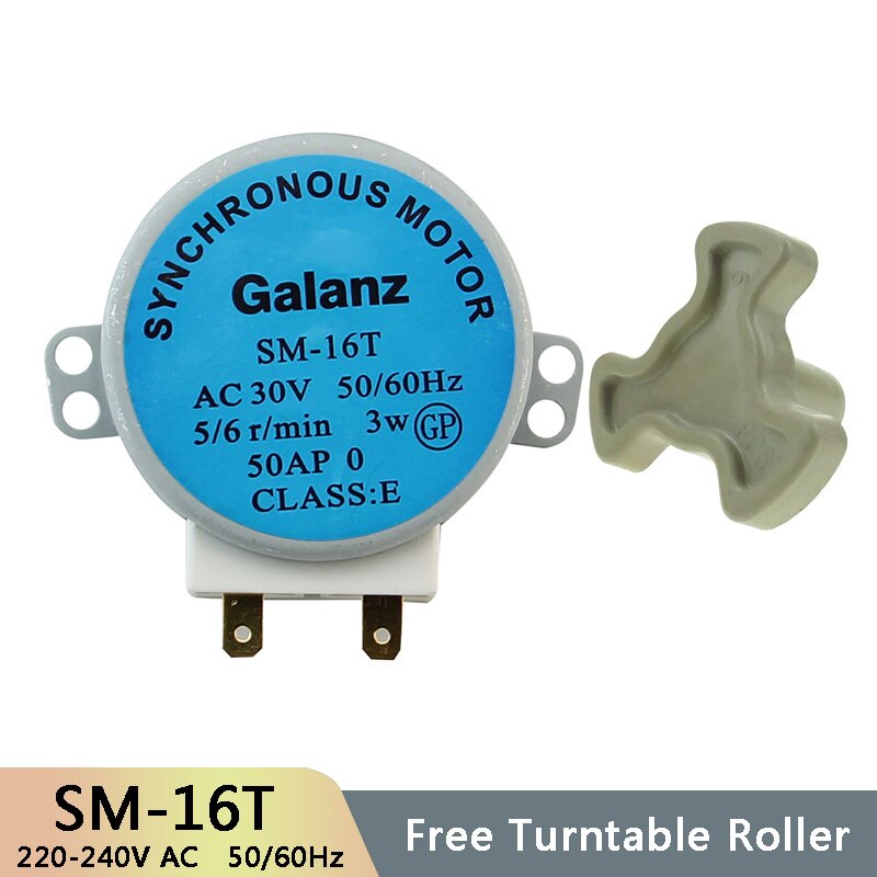SM-16T AC30V 3W 50/60Hz Mikro Plattenspieler Synchron Tablett Motor- Mikrowelle Zubehör Ersatzteile Teile Ader Kupplung kupplung