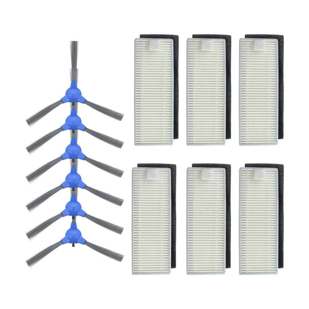 Roboter seite pinsel HEPA-Filter Für Cecotec Konga Exzellenz 1090 roboter staubsauger teile zubehör Ersatz Bausatz