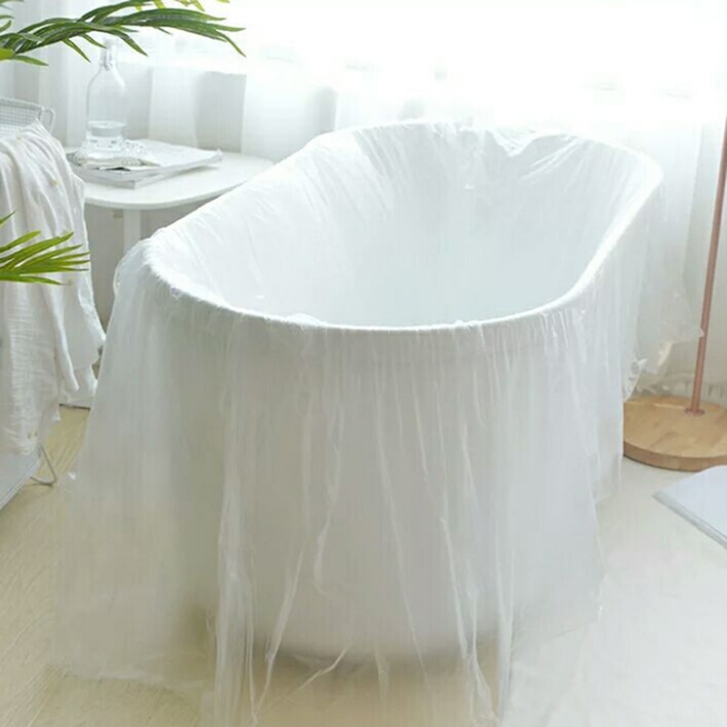 Verdickt Einweg Badewanne Abdeckung Tasche Familie Hotel Gesundheit Badewanne Film Hause Dekor Salon Haushalt Tasche Futter Klar