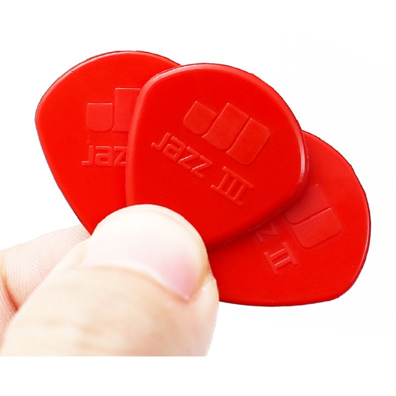 10Stck 1,38mm/0,05 in Jazz III Gitarre wählt Nylon Jazz Gitarre wählen Gitarre Zubehör