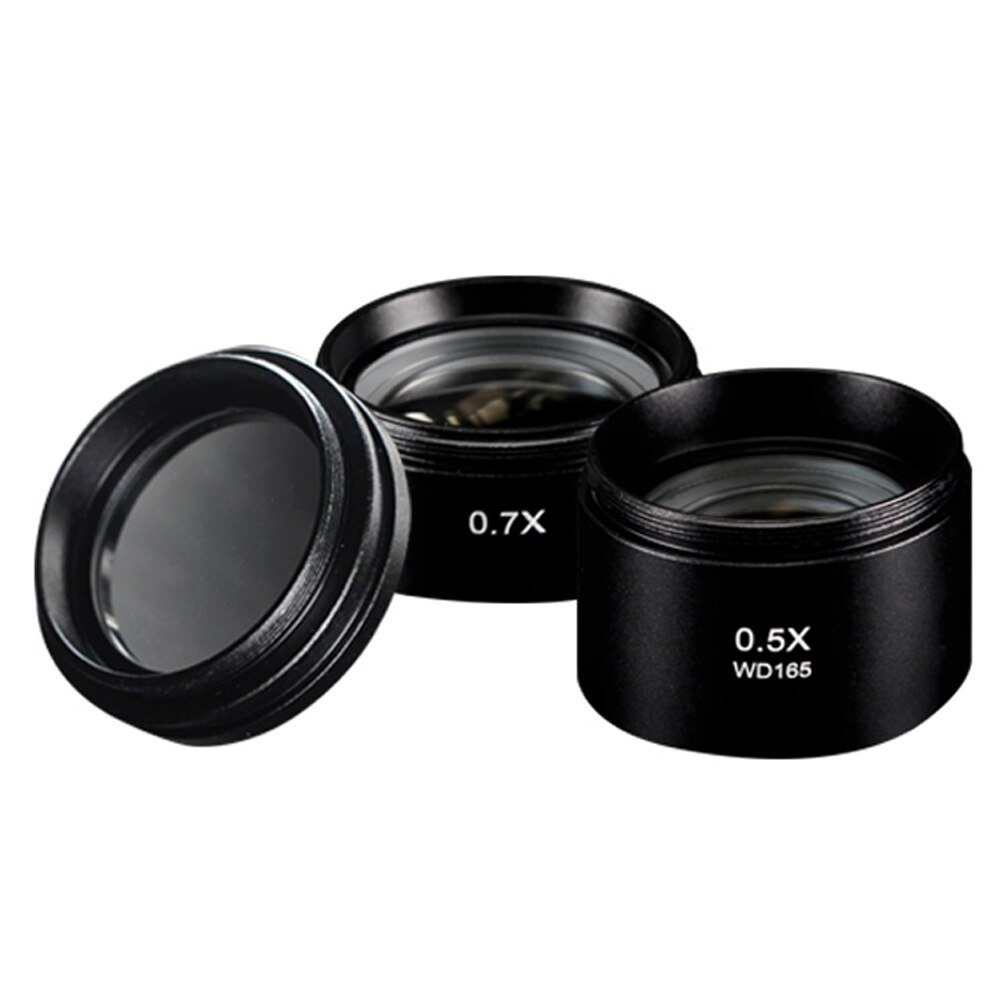 Mikroskop Hilfs Ziel Objektiv Barlow Objektiv ErhöHenne Arbeits Abstand von Mikroskop 0,5 X/0,7 X/2X/Staubdicht klare Linse