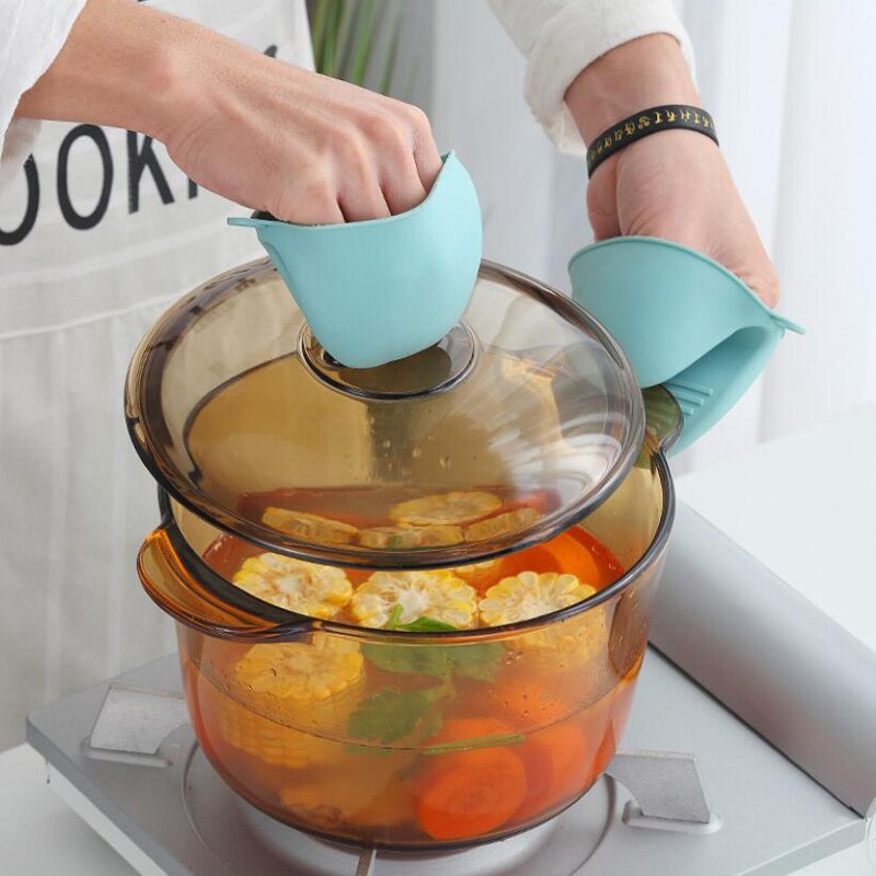 2 setzt von ofen handschuhe silikon wärme-isolierende handschuhe Anti-verbrüHenne Clip nicht-Unterhose handschuhe ofen Anti-verbrüHenne handschuhe backen werkzeuge