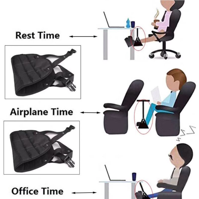 Tragbare Reise Einstellbare Höer Reise Zubehör Fußstütze Hängematte Fuß Rest Büro Füße Rest