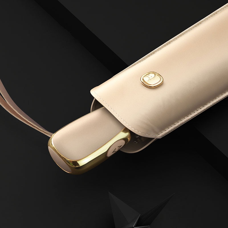 Neue Luxus Ultraleicht Regenschirm Regen Frauen Voll-Automatische 3 Falten Geschäft Regenschirme 6 Knochen Kleinen Regenschirm Reise Sonnenschirm