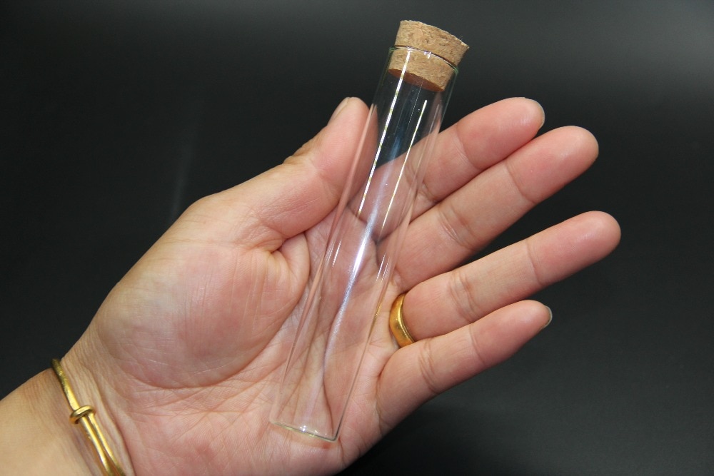 10 stücke 22*120mm 30ml Glas Reagenzglas Gläser Mit Korken Leere Glas transparent Klar Lebensmittel flüssigkeit Glasflaschen Fläschchen Gläser