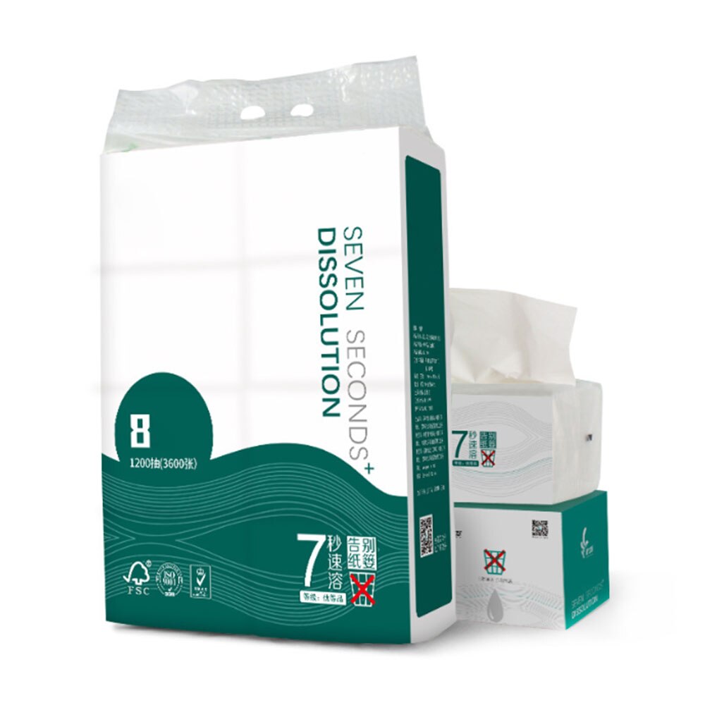 8 Taschen Gesichts- Gewebe Papier Sanft primär Holz Zellstoff Pumpen Papier 3 Schichten Toilette Papier Serviette Papier verdicken Heimat Papier