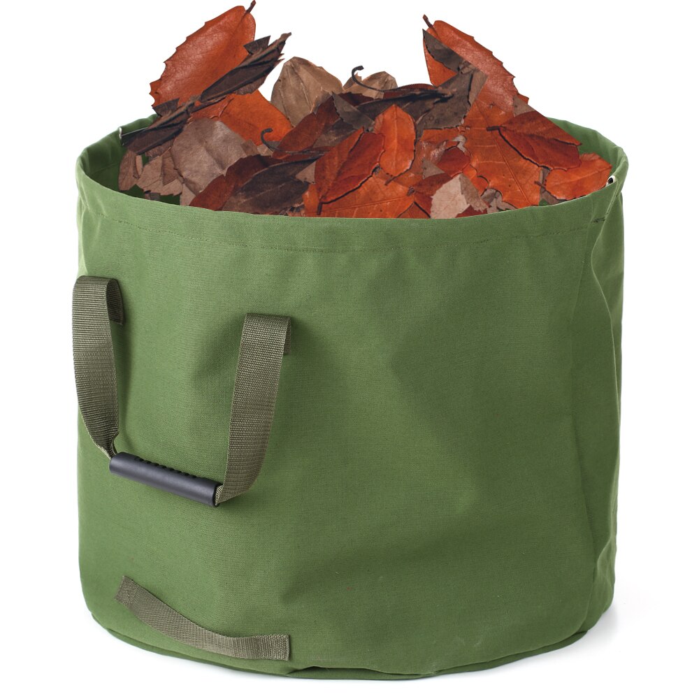 63 gallonen Garten Tasche Leinwand Wiederverwendbare Gartenarbeit Werkzeug Tasche Wasserdicht Garten Blatt Abfall Tasche Abfall Sack Hof Garten Werkzeug