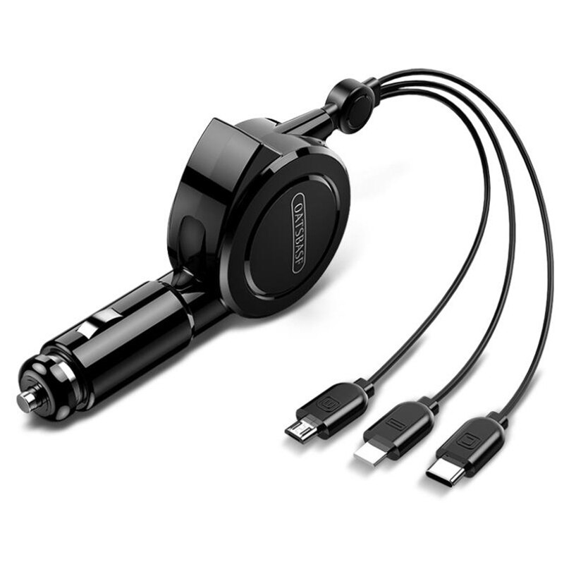 SUMI-klopfen Schnell Ladung USB Auto Ladegerät Auto Typ C Schnelle Auto Handy, Mobiltelefon 3 in 1 Zug Telefon Ladegerät für Alle handys