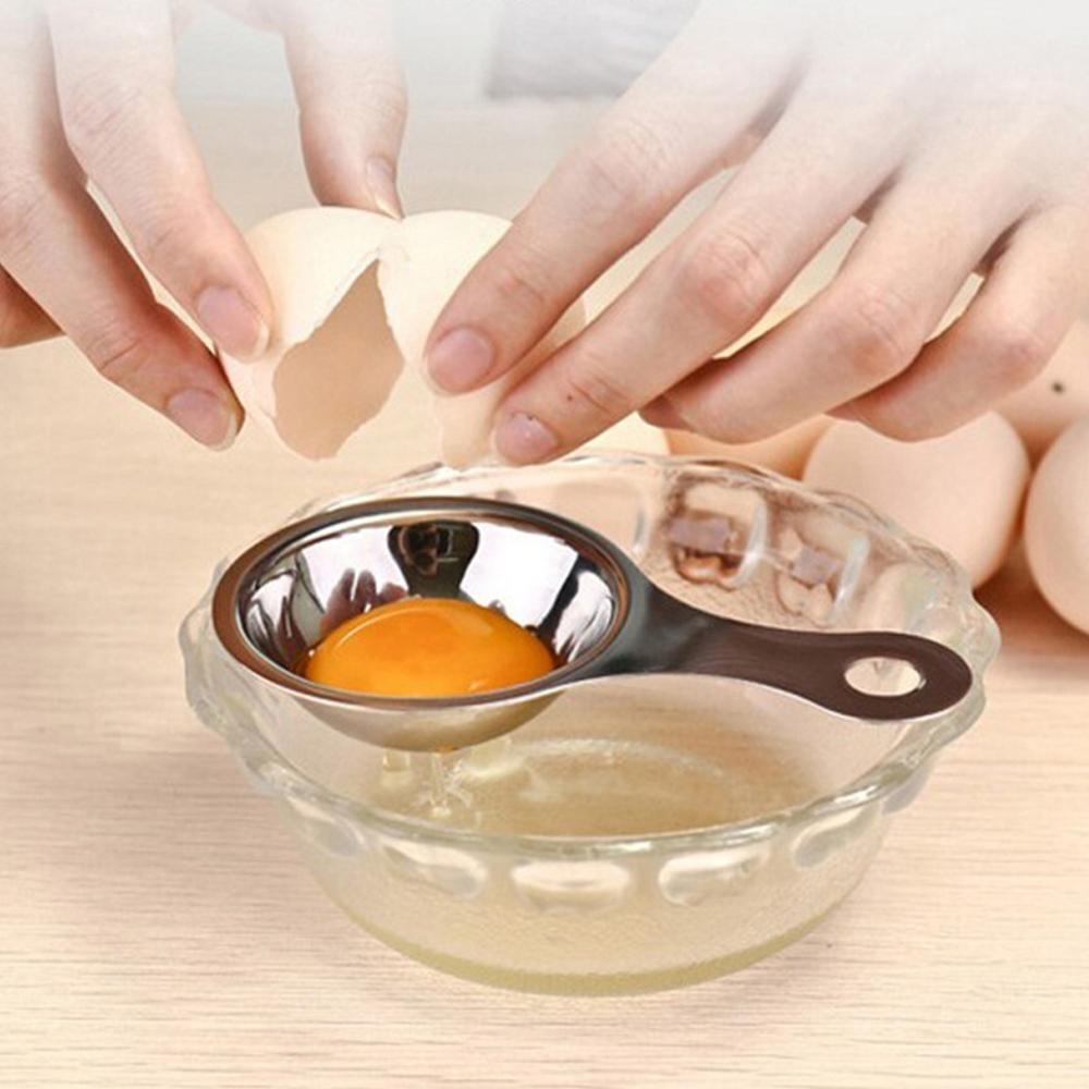1Stck Edelstahl Eiweiß Separator Eier Eigelb Filter Spielereien Küche Zubehör Trennung Trichter Löffel Ei Teiler Werkzeug