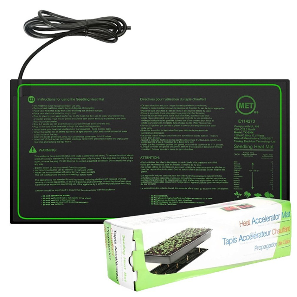 EU/uns/UK/AU Sämling Heizung matt 20X10Zoll Wasserdicht Anlage Keimung der Samen Ausbreitung Klon Anlasser Pad Garten liefert 1 Stck