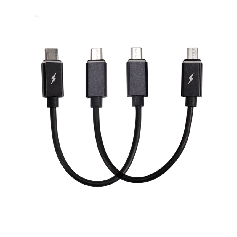 OTG Kabel Mikro USB zu USB Typ C Ladegerät 3A 20cm kurze Kabel für Kopfhörer Verstärker Kopfhörer Ampere DAC Android Handys