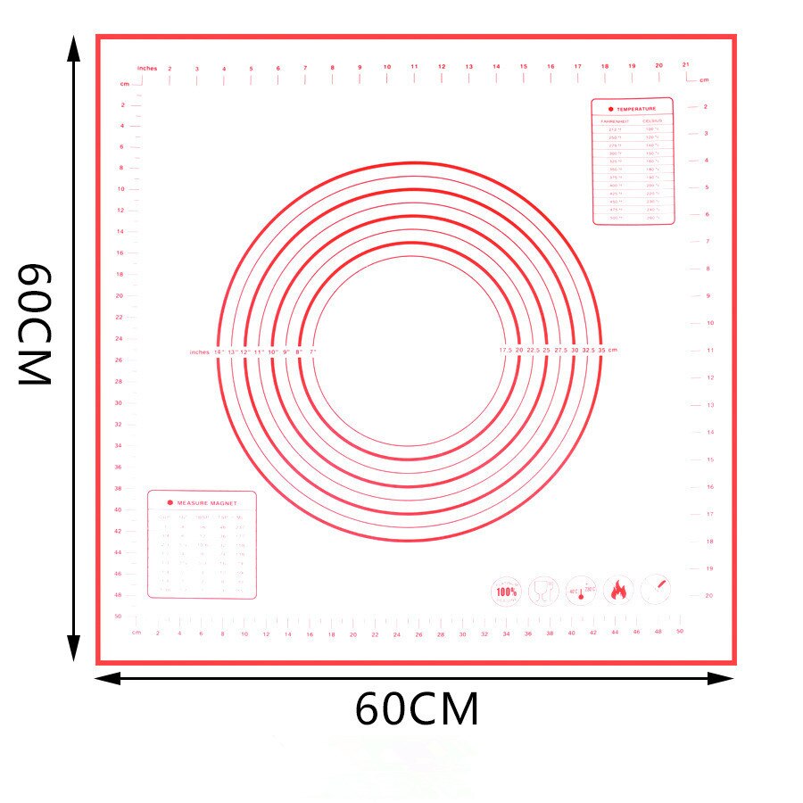 neue Große Größe nicht_Stock Silikon zurück matt wiederverwendbar Backen matt Backen Werkzeug 80*60 CM/70 * 50 CM/60*60 CM/60*50 CM