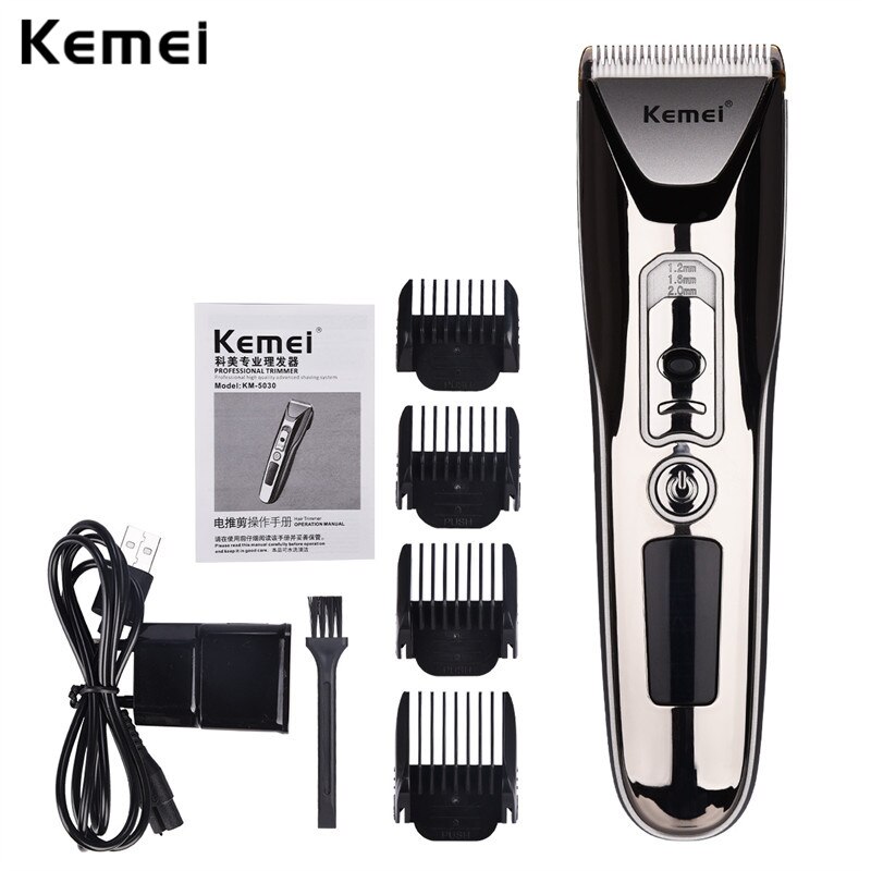 Schnell Ladung Elektrische Haar Haarschneidemaschine Männer Wiederaufladbare Haar Trimmer Professionelle Barbershop Haar Rasieren Maschine Mit LCD Bildschirm 31